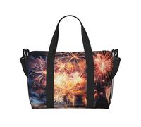 Sac de sport pour homme et femme avec compartiment à chaussures, Magnifique feu d'artifice., Taille unique, Sac de voyage
