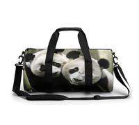 Sac de sport pour homme et femme avec compartiment à chaussures Motif pandas, Jolis pandas., 17.7in/9in/9in, Art Déco