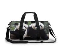 Sac de sport pour homme et femme avec compartiment à chaussures Motif pandas, panda, 17.7in/9in/9in, Art Déco