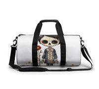 Sac de sport pour homme et femme avec compartiment à chaussures, poche humide, style dessin animé, 45 cm/22,9 cm/22,9 cm, Style :, 17.7in/9in/9in
