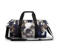 Sac de sport pour homme et femme avec compartiment Motif bouledogue français, Joli bouledogue français, 17.7in/9in/9in