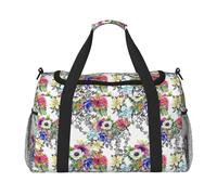 Sac de sport pour homme et femme avec imprimé fleurs sauvages