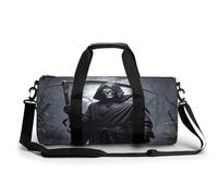 Sac de sport pour homme et femme - Imprimé faucheuse - Article personnel - Léger - Pour voyage, sport, fitness, Noir , 17.7in/9in/9in, Organiseur de sac