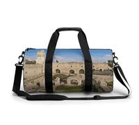 Sac de sport pour homme et femme Israël à la tour de David - Sac de sport cylindrique léger pour basket-ball, football, week-end, 45 cm/22,9 cm/22,9 cm, Style :, 17.7in/9in/9in