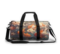 Sac de sport pour homme et femme, les poissons nagent autour des sacs d'entraînement imprimés, petits sacs de voyage pour les voyages de nuit, sac de week-end, article personnel, grand sac de sport,
