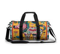 Sac de sport pour homme et femme - Motif animal mexicain Otomi - Cylindrique - Léger - Pour basket-ball, football, week-end, 45 cm/22,9 cm/22,9 cm, Style :, 17.7in/9in/9in