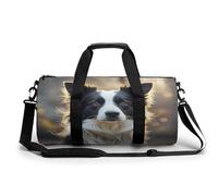 Sac de Sport pour Homme et Femme, Motif Border Collie, idéal pour Les Voyages, Le Sport et Le Fitness.