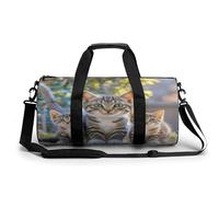 Sac de sport pour homme et femme, motif chatons, famille, chats, article personnel, sac d'entraînement léger pour voyage, sport, fitness, Noir , 17.7in/9in/9in, Organiseur de sac