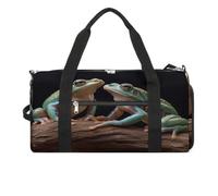 Sac de sport pour homme et femme, motif deux grenouilles, sac de gym réutilisable, sac de gym avec compartiment à chaussures, style, taille unique, moderne, Style :, Taille unique, Moderne