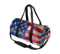 Sac de sport pour homme et femme Motif drapeau américain God Bless America, God Bless America on a USA Flag, Taille unique