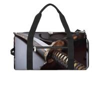 Sac de sport pour homme et femme - Motif épée de samouraï du Japon - Sac de sport avec compartiment à chaussures - Taille unique, Épée de samouraï japonaise., Taille unique