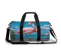 Sac de sport pour homme et femme - Motif flamant rose dans l'eau - Sac de sport cylindrique léger pour basket-ball, football, week-end, style : 45 cm/22,9 cm/22,9 cm, Style :, 17.7in/9in/9in