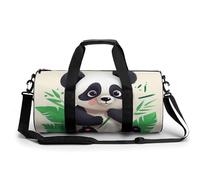 Sac de sport pour homme et femme - Motif panda - Cylindrique - Léger - Pour basket-ball, football, week-end, style 4, 45 cm/22,9 cm/22,9 cm, Style-4, 17.7in/9in/9in