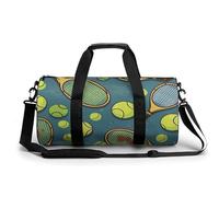 Sac de sport pour homme et femme - Pour raquettes de tennis et balles de tennis - Sac de voyage cylindrique léger - Pour basket-ball, football, week-end, 45 cm/22,9 cm/22,9 cm, Style :, 17.7in/9in/9in