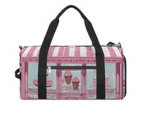 Sac de sport pour homme et femme, sac de sport avec compartiment à chaussures, couleur magasin de crème glacée, taille unique, Couleur du magasin de crème glacée, Taille unique
