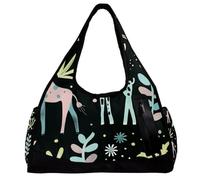Sac de sport pour homme et femme, sac de sport, sac à main pour yoga, sport, silhouette d'animal grenouille verte, Motif 1848, 47x16.5x27cm(18.5x6.5x10.6in)