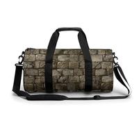 Sac de sport pour homme et femme, sac de sport, sac de voyage Old Stone Street, sac de voyage imperméable pour le sport et l'entraînement, Old Stone Street, 17.7in/9in/9in