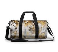 Sac de sport pour homme et femme, sac de sport, sac de voyage Old Stone Street, sac de voyage imperméable pour le sport et l'entraînement, Motif abstrait beige, 17.7in/9in/9in