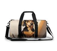 Sac de sport pour homme et femme, sac de voyage avec compartiment, illustration teckel, 45 cm/22,9 cm/22,9 cm, Illustration teckel, 17.7in/9in/9in