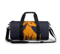 Sac de sport pour homme et femme, sac de voyage avec compartiment, sac de gym, Chien assis, 17.7in/9in/9in