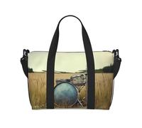 Sac de sport pour homme et femme - Sac de voyage en toile - Motif hiboux sur une branche - Pour voyage, natation, fitness, entraînement, Music Drum in Field, Taille unique