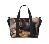 Sac de sport pour homme et femme - Sac de voyage en toile pour voyage, natation, fitness, entraînement, sport, chiot berger allemand, 1, Chiot Berger Allemand, Taille unique