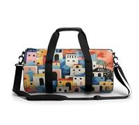 Sac de sport pour homme et femme - Sac de voyage fourre-tout - Beau sac de voyage - Montagne enneigée - Sac de nuit pour voyage, natation, fitness, entraînement, Style :, 17.7in/9in/9in