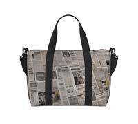 Sac de sport pour homme et femme - Sac de voyage fourre-tout hibiscus rouge en toile pour voyage, natation, fitness, entraînement, Journal, Taille unique