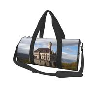 Sac de sport pour homme et femme - Sac de voyage fourre-tout - Monuments historiques de l'Arménie - Sac de week-end en toile pour voyage, natation, fitness, entraînement, sport, noir, taille unique,