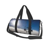Sac de sport pour homme et femme - Sac de voyage fourre-tout pour le week-end, le voyage, la natation, le fitness, l'entraînement, le ski, le soleil, Remontée mécanique au soleil, Taille unique