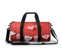 Sac de sport pour homme et femme, sac d'entraînement imprimé mural rouge, petit sac de voyage pour voyage de nuit, sac de week-end, article personnel, grand sac de sport, mur rouge, 45 cm/22,9 cm/22,9