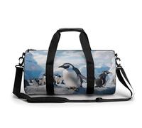 Sac de sport pour homme et femme, sacs d'entraînement imprimés pingouins, petits sacs de voyage pour les voyages d'une nuit, sac de week-end, article personnel, grand sac de sport, pingouins, 45