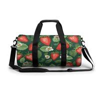Sac de sport pour homme et femme - Style 6 - Motif fraises et feuilles fraîches - Pour voyage, natation, fitness, entraînement, sport, style 6, 45 cm/22,9 cm/22,9 cm, Style-6, 17.7in/9in/9in