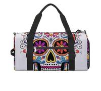 Sac de sport pour homme, sac de voyage, motif tête de mort, sac fourre-tout, sac de week-end, sac de sport pour le sport, style, taille unique, Style :, Taille unique