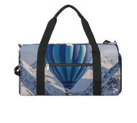 Sac de sport pour homme, sac de voyage, sac fourre-tout bleu montgolfière, sac de week-end, sac de week-end, sac de sport, style, taille unique, Style :, Taille unique