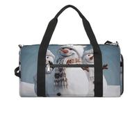 Sac de sport pour homme, sac de voyage, sac fourre-tout bonhomme de neige, sac fourre-tout pour le week-end, sac de sport, style, taille unique, Style :, Taille unique