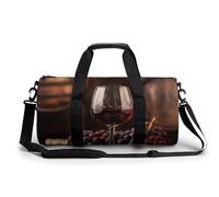 Sac De Sport Raisin De Cuve Rouge Millésimé Sac De Voyage Rond Sacs De Sport Sac De Sport