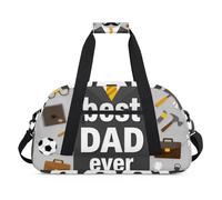 Sac de sport résistant à l'eau - avec compartiment, idéal pour le sport et les voyages de week-end pour filles, garçons, hommes et femmes, 48 x 26,9 x 22,1 cm, Best Dad Ever