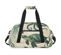 Sac de sport résistant à l'eau - Avec compartiment, idéal pour le sport et les voyages de week-end pour filles, garçons, hommes et femmes, 48 x 26,9 x 22,1 cm, sous-marin divers - Créature