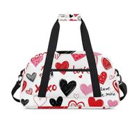 Sac de sport résistant à l'eau - avec compartiment, idéal pour le sport et les voyages de week-end pour filles, garçons, hommes et femmes, 48 x 26,9 x 22,1 cm, Dreamy Romance