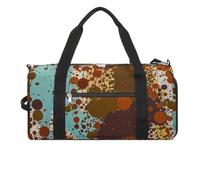 Sac de sport rétro abstrait couleur rouille pour homme et femme, sac fourre-tout imperméable, grand sac de sport pour voyage et entraînement