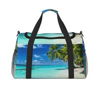 Sac de sport romantique pour femme avec compartiment, sac fourre-tout pour homme et femme, sac fourre-tout pour le week-end, sac à main pour femme, Noir , Taille unique