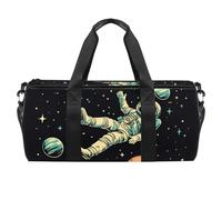 Sac de sport rond avec bandoulière amovible, sac à main d'entraînement en marbre vert pour homme et femme, Multicolore 6., Taille unique, Bagage à main