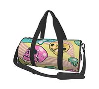 Sac de Sport Rond Candy Skulls Sac de Voyage Sac à Main de Grande capacité pour Hommes et Femmes
