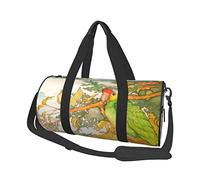 Sac de Sport Rond Halloween Rouge Lored Perroquet Sac de Voyage Sac à Main de Fitness pour Hommes Femmes