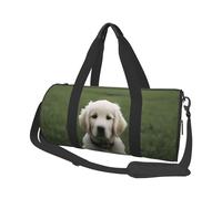 Sac de sport rond imprimé cochon 25 l - Sac fourre-tout de voyage pour homme et femme - pour gym, randonnée, yoga, natation 45 x 23 x 23 cm, Golden Retrievers, Taille unique, Sac de voyage