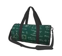 Sac de sport rond pour homme et femme - Motif chevaux - 25 l - Pour gym, randonnée, yoga, natation - 45 x 23 x 23 cm, Formule mathématique., Taille unique, Sac de voyage
