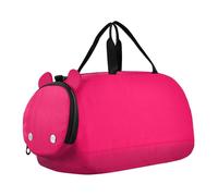 Sac de sport rouge pur avec compartiment à chaussures grande capacité pour voyage, sport, week-end