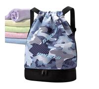 Sac de Sport,Sac à Bandoulière Portable avec Compartiment à Chaussures - Rangement Séparé pour Articles Personnels Secs Et Humides pour Sports Camping Football Tennis Danse Basketball