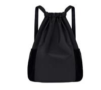Sac De Sport Sac à Dos de Sport à Cordon de Serrage, Sac de Sport de Grande capacité for Hommes, Sac à Dos Pliable et étanche for Le Cyclisme, Le Football, Le Basket-Ball, Le Fitness(Black S)